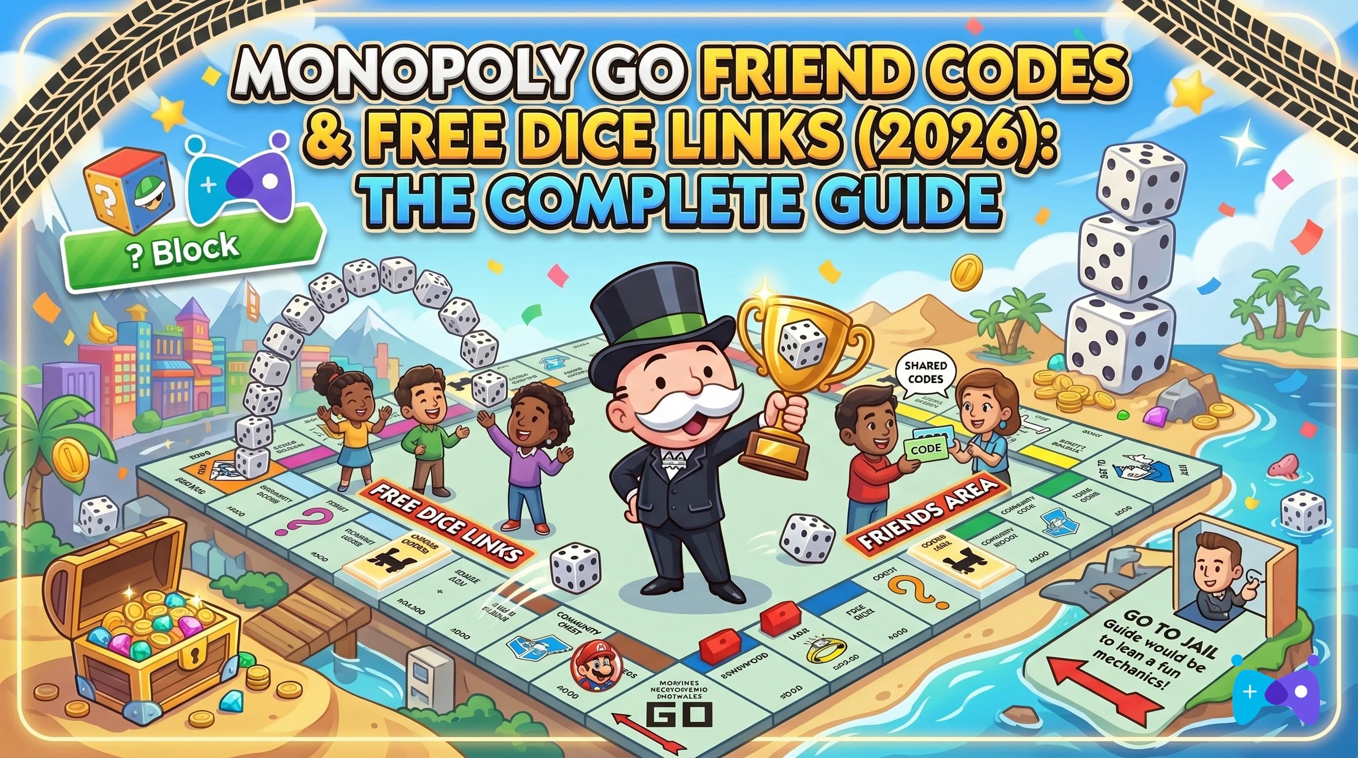 Códigos de Amigo Monopoly GO & Dados Gratis (2026): La Guía Completa